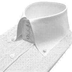 Men's Grey & White Standing Stripes High Button Down Collar Polo Dress Shirts 100% Cotton Pattern= Standing Stripes, Hairline Stripes, Downward Stripes, Vertical Stripes 3'' High stiff 4 buttons collar 4'' Wide single cuff with 3 buttons Collar Style: Polo Kent Collar Shirt/ Pointed Collar/ Oxford Collar Shirt/ High Button Down Collar Shirt/ High Collar Shirt Hand-Made on Order Pockets: Without pocket (Chest pocket can be added on request) Fabric: 100% Egyptian cotton, Pure Cotton soft & comfortable fabric Sleeves: Full Sleeves/ Long Sleeves -- Fine stitched (20-21 stitches per inch) -- Cleanly finished buttonholes -- Flat Felled Seams -- Hand cut and sewed individually -- High-quality tailoring Cuff: Single cuff (These shirts are made with a single cuff. For a double cuff, please leave us Elegant White Dress Shirt With Striped Collar, Semi-formal White Shirt With Striped Collar, Fitted Dress Shirt With Striped Spread Collar, White Dress Shirt With Collar And Buttons, Fitted Business Tops With Striped Collar, Fitted Dress Shirt With Striped Collar, White Dress Shirt With Collar Buttons, Fitted Tops With Striped Collar For Business, Collared Dress Shirt For Business