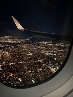 View from the plane - Nashville TN Taking Flight Aesthetic, Night Aeroplane Window, Lax Airport At Night, Catching Flights Aesthetic, Flight Astethic, Plane Over City, Flight Vision Board, Flights Aesthetics, Night Flight Aesthetic