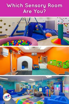 an indoor play area with toys and slides for children to play in, which is the best