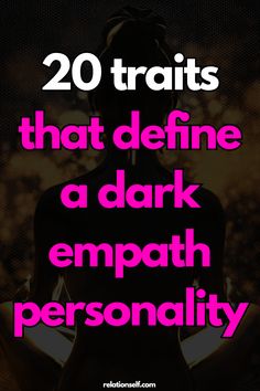 Dark empaths blend emotional insight with a mysterious edge. Explore the traits that make them intriguing and complex. Save this pin to understand this unique personality type.