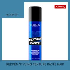 What it DoesLong lasting texturizing hair paste creates rough and ragged texture with non-stop separation and sculpts strong styles with m oldable hold. This long lasting texturizing hair paste provides definition and manageability with flexible control. Deconstruct your hair styles, creating ragged-high texture looks with movable separation. Styling your hair has never been so fun and easy as it is with Texture Paste.Key benefits:Medium HoldTexturizingReworkableSculpting Long Lasting TextureMo… Hair Texturizer, Texturizing Hair, Hair Paste, Texture Paste, Hair Care Products, Best Hair, Non Stop, Textured Hair, Care Products