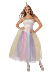 Adult Unicorn Costume - costumes.com Unicorn Costume Adult, Unicorn Halloween Costume, Unicorn Halloween, Unicorn Costume, Unicorn Dress, Tutu Costumes, Floral Headpiece, Adult Halloween Costumes, Fancy Dress Costumes