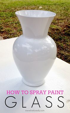 Décor Diy, Crafty Craft, Crafty Diy, Decorating On A Budget, Painting Tips, Diy Projects To Try, Spray Painting, Glass Crafts