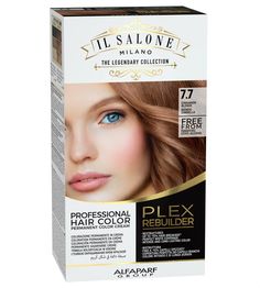 PRICES MAY VARY. Salon Quality - A professional hair color set to repair & preserve the fiber with a healthy appearance from root to end. This hair coloring kit provides perfect salon quality, white coverage with bonding & anti breakage benefits from the very first application. Ultra Long, Intense & Bright Results - This natural hair color kit is enriched with Plex Builder Technology, linseed oil, and meadowfoam seed oil. In an instrumental test, 93% of Plex Rebuilder users showed less breakage Cinnamon Blonde, Hair Glaze, Professional Hair Dye, Cinnamon Hair, Stop Hair Breakage, Professional Hair Color, Hair Gloss, Color Conditioner, Dyed Blonde Hair