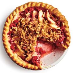 a pie with a piece missing from it