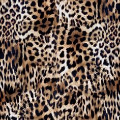 an animal print pattern with black and brown spots on the fur, as seen from above