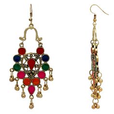 Partywear Collection Multi Color Gold Plated Afghani Earrings, artificial jewellery online, fashion jewellery online, wholesale fashion jewelry, indian jewellery online, wholesale costume jewelry, online jewellery shopping, online jewelry stores, buy jewellery online, cheap costume jewelry, online artificial jewellery, artificial jewellery online shopping, jewellery shops online, fashion earrings online, wholesale fashion accessories, indian fashion jewelry, cheap fashion jewelry, jewelry for wo Artificial Jewellery Online Shopping, Indian Fashion Jewellery, Indian Bridal Jewelry Sets