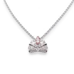 This Is A Brand New Swarovski Crystal Necklace From The Bee A Queen Collection. White Gold Color With Clear And Pink Crystals. The Pendant Is 1/2" X 5/8" Large And The Chain Is 17" Long (Excludes The Pendant) And The Length Is Adjustable (Can Be Worn Shorter). It Is In Perfect Condition And It Comes With Original Packaging. Sw0145 Queen Tiara, Tiara Necklace, Hero Oc, Jewelry White Gold, Queens Tiaras, Swarovski Jewelry Necklace, Jewelry White, Swarovski Crystal Necklace, Swarovski Necklace