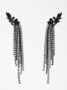 These stunning Lydia Cluster Statement Rhinestone Drop Earrings are the perfect accessory to elevate any outfit. Made with high-quality rhinestones, they add just the right amount of sparkle and glamour to your look. Their unique cluster design will make you stand out in any crowd. A must-have for any fashion-forward individual. QualityMade with premium materials for endurance. ImportedEH2606 Cluster Design, Fashion Forward, Sparkle, Drop Earrings, High Quality, Black, Design