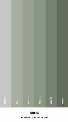 green and gray color swatches for the same wallpaper, each with different colors