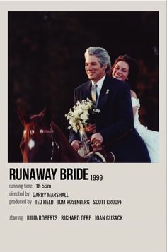 an advertisement for the runaway bride starring actors