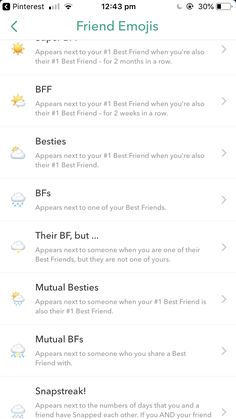 the best friend app for iphone is open and showing friends'names on their screens