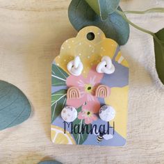 Handmade Jewelry Business, New Earrings, Polymer Clay Creations, Polymer Clay Jewelry, Mommy And Me, Polymer Clay Earrings, Mother’s Day, New Product