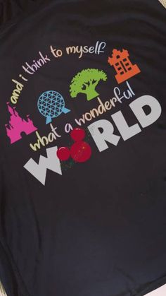 a t - shirt that says, i am not to myself what a wonderful world