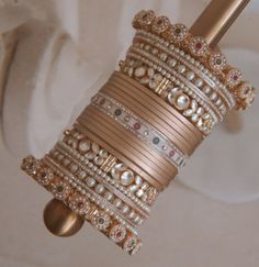 Chura Designs, Jhumka Design, Bridal Chooda, Bangle Collection, Beaded Wedding Jewelry, Wedding Bangles, Unique Wedding Jewelry, Bridal Jewelry Sets Brides