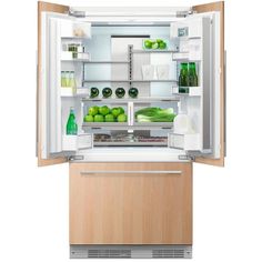 an open refrigerator with its doors wide open