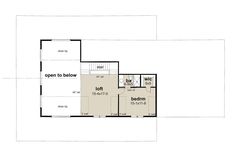 the floor plan for this modern home