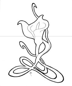 a drawing of a flower that is in the shape of a woman's head