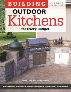 the cover of building outdoor kitchens for every budget