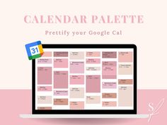 a calendar on a laptop screen with the caption's number 31, prettyly your google cal