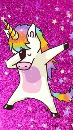 an image of a unicorn dancing with stars in the background