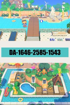 an image of a cartoon pool with the words da - 1046 - 2785 - 156