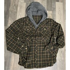 New! Online Order. No Tags. Comes In Online Shipping Bag. This Flannel Jacket Is The Perfect Piece For The Cooler Season. The Outer Flannel Design Is Crafted From A Protective Outer Layer Complimented By A Warm Faux Fur Lining In The Inside To Ensure You Stay Warm Wherever You Go Without The Bulk Of A Coat. Added Protection And Comfort Is Provided With Dual Front Chest Pockets That Are Designed For Storage. Features A Snap Closure Design For Insulation And Breathability. Durable Shoulder And Wri Plaid Long Sleeve Outerwear For Outdoor Activities, Plaid Outerwear For Fall Outdoor Activities, Winter Plaid Tops For Outdoor, Plaid Tops For Outdoor Winter Activities, Winter Khaki Tops For Outdoor Activities, Khaki Tops For Winter Outdoor Activities, Khaki Tops For Outdoor Winter Activities, Spn Dr, Adventure Core