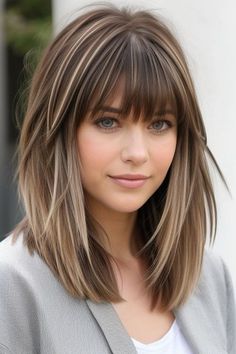 29+ Bangs Hairstyles Ideas 14 Long A Line Haircut With Bangs, Short Hair Cuts With Bangs For Woman, Short Layered Hair With Bangs Choppy, Long Straight Bob With Bangs, Medium Lob Haircut With Bangs, Shoulder Length Bob Hairstyles With Bangs, Dark Blonde With Bangs, Layered Long Bob With Bangs, Lob With Layers And Bangs