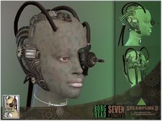 an image of a head with steampunk on it