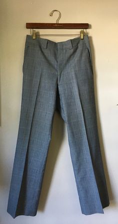 Decadencefashion Vintage Pants 1960s/1970s made in USA Casual Dress Pants *Feels like Wool *Plaid *Very Light Weight *4 Pockets *Single Hook Waist Band *Zip Fly Approx. Size - 31-32 please use the measurements below and compare to yours for ensuring a true fit. Measurements Waist - 16" Hips - 19" Leg Width - 11" Rise - 11 1/4" Inseam - 31" Front Length, from waist - 41"  Back Length, from waist - 41 1/2" Fabric - No Content Label, Feels like Wool very light weight Condition - Excellent True Vint Dress Pants Casual, Preppy Spring, Fall Flats, Casual Dress Pants, Mens Dress Pants, Mens Dress, Vintage Pants, Pants Casual, Wool Plaid