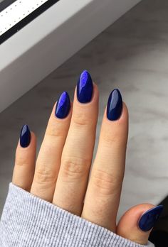 Pedicure Gel, Hip Hair, Blue Nail Art Designs, Nail Glam, Natural Nail Designs, Blue Gel, Matte Nails Design, Stiletto Nails Designs, Short Nails Art