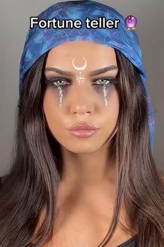 Fortune Teller Costume Diy, Halloween Fortune Teller Costume, Fortune Teller Makeup, Halloween Fortune Teller, Fortune Teller Costume, Mermaid Halloween Costumes, Gothic Costume, Mermaid Halloween, Halloween Makeup Inspiration