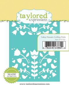 taylored expressions - flower cutting plate, 6 5 / 8 x 11 1 / 2