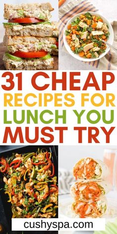 31 cheap recipes for lunch you must try