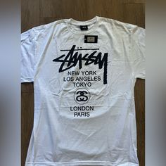 Stussy World Tour Tee Brand New With Tag Size Xl 100% Authentic