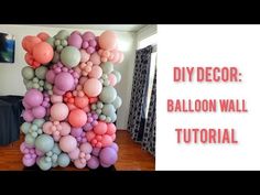 How to make a Balloon Wall (New technique!) - YouTube Balloon Decorations Diy Tutorials, Balloon Template, Balloon Backdrop, Balloon Wall, Rose Pastel, Diy Tutorials, Foam Board, Balloon Decorations, Diy Decor