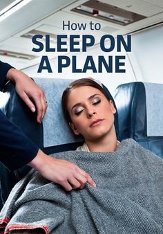 a woman getting her hair cut in a salon with the title how to sleep on a plane