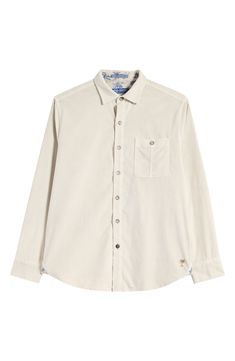 Stretch-cotton corduroy gives soft texture to this classic button-up shirt. Front button closure Spread collar Long sleeves with button cuffs Chest button-patch pocket 98% cotton, 2% spandex Machine wash, tumble dry Imported Soft Texture, Tommy Bahama, Stretch Cotton, Patch Pocket, Mist, Button Up Shirts, Button Up, Nordstrom, Long Sleeves