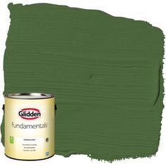 a green paint with the words golden on it