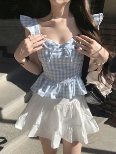 KYLETHOMASW - Summer Sweet Plaid Y2k Mini Dress Women's Elegant Bow Sleeveless Japanese Kawaii Dresses Beach Casual Party Fashion Vintage Suggestion: Choose the size according to your weight. Size XS Weight: 32.5 kg - 37.5 kg Size S Weight: 40 kg - 45 kg Size M Weight: 47.5 kg - 52.5 kg Size L Weight: 55 kg - 60 kg Size Information(Mini Dress) Size XS Bust:76cm Waist:58cm Shoulder:33cm Length:77cm Size S Bust:80cm Waist:62cm Shoulder:34cm Length:78cm Size M Bust:84cm Waist:66cm Shoulder:35cm Len Y2k Sleeveless Mini Dress With Ruffles, Cute Sleeveless Dresses For Beach Season, Trendy Sleeveless Tops For Picnic, Fitted Sleeveless Top For Picnic, Y2k Summer Beach Mini Dress, White Y2k Summer Dresses, Sleeveless Ruffled Tops For Picnic, Y2k Style Ruffled Mini Dress For Spring, Cute Sleeveless Mini Dress For Picnic