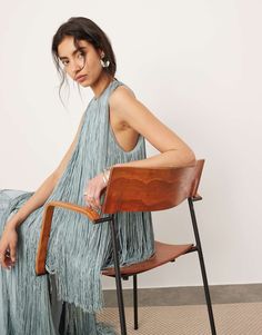 Dresses by ASOS EDITION When the dress code means a dress High neck Fringe design Sleeveless style Regular fit Dress High Neck, Dress Rental, Dress Bra, Leggings Sale, Long Sleeve Floral Dress, Satin Slip Dress, Maxi Dress Trend, Swimwear Sale, Active Wear Leggings