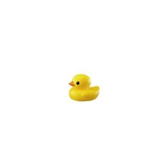 a yellow rubber ducky floating in the water