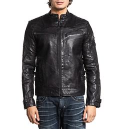 AFFLICTION Leather ON FIRE Men's JACKET Black Biker MMA | eBay Men's Leather Jacket, On Fire, Make Sure, Men's Jacket, Leather Men, Mens Jackets, Genuine Leather, Leather Jacket, Leather