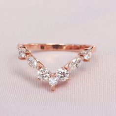 🐕 Big deals! Chevron Nesting Diamond V Ring, Side Wedding Band, Unique Diamond Ring, Women 14K / 18K Gold Band Ring, Anniversary Diamond Band, Apollo only at $1232.00 Hurry. #SideWeddingBand #DiamondWeddingRing #AnniversaryRing #DiamondSideBand #ChevronRing #UniqueNestingRing #DiamondVRing #DiamondRingJacket #VDiamondRing #NestingRing Rose Gold Wedding Ring With Vs Clarity, Wedding Rose Gold Ring With Vs Clarity, Rose Gold Marquise Cut Wedding Ring, Rose Gold Marquise Cut Wedding Jewelry, Diamond Ring Women, Rose Diamond Ring, Unique Diamond Ring, V Ring, Flower Diamond Ring