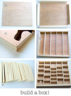 the steps to make a diy wooden box