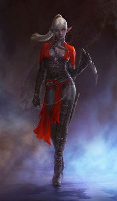 . Heroic Fantasy, Art Manga, Dark Elf, Fantasy Warrior, Arte Fantasy, Fantasy Rpg, Fantasy Inspiration, Fantasy Artwork