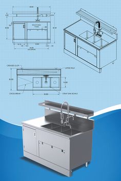 millwork, millwork drawings, millwork detail drawings, furniture, manufacturing Industrial Kitchen Design Stainless Steel, Sheet Metal Furniture, Folding Adirondack Chair Plans, Kitchen Work Tables, Iron Furniture Design, Millwork Details, Adirondack Chair Plans, Furniture Sketch