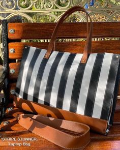 "Elevate your style with the Stripe Stunner Shopping Tote Bag! Crafted from premium PU leather, this spacious bag features a sleek laptop pocket, convenient chain closure, and adjustable straps for ultimate comfort. Available in fashionable color combinations, it's the perfect accessory to elevate your everyday look. Grab yours now for just ₹890 plus shipping! 🛍️#StripeTote #FashionAccessories #ElegantStyle #WorkbagEssentials #OnTrendBags #ShopNow #LaptopBag #PULeather #StyleStatement #... Work Bag Essentials, Laptop Pocket, Shopping Tote Bag, Shopping Tote, Elegant Style, Laptop Bag, Everyday Look, Adjustable Straps