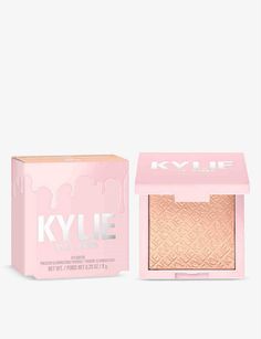 | Kylie Cosmetics by Kylie Jenner Kylighter illuminating powderApplication: Gently Rub the product with your favorite brush. Sweep it over the upper cheekbones, blending upwards. Apply it slightly down the center of the nose and on the Cupid's bow. Repeat application to build up intensityVeganCruelty-free8gFor hygiene reasons, this product cannot be exchanged or refunded, unless faulty. Talc Free Powder, Iridescent Pearl, Cupids Bow, Makeup Essentials, Makeup Cosmetics, Highlighter