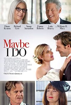 the poster for maybe i do starring actors from two different films, including an older man and young woman